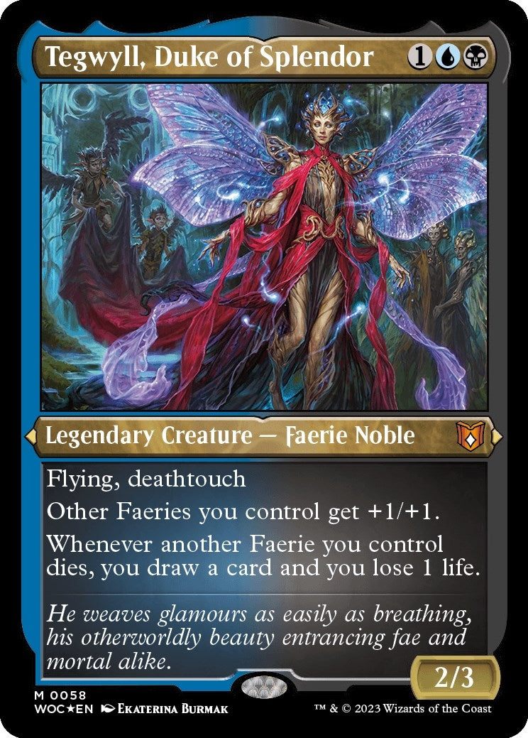 Image for Tegwyll, Duke of Splendor (Display Commander) - Thick Stock (Commander: Wilds of Eldraine) (58) - Magic: The Gathering