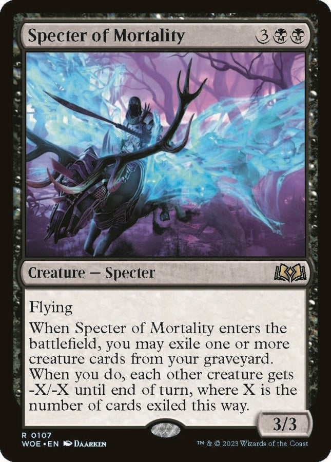 Image for Specter of Mortality (Wilds of Eldraine) (107) - Magic: The Gathering