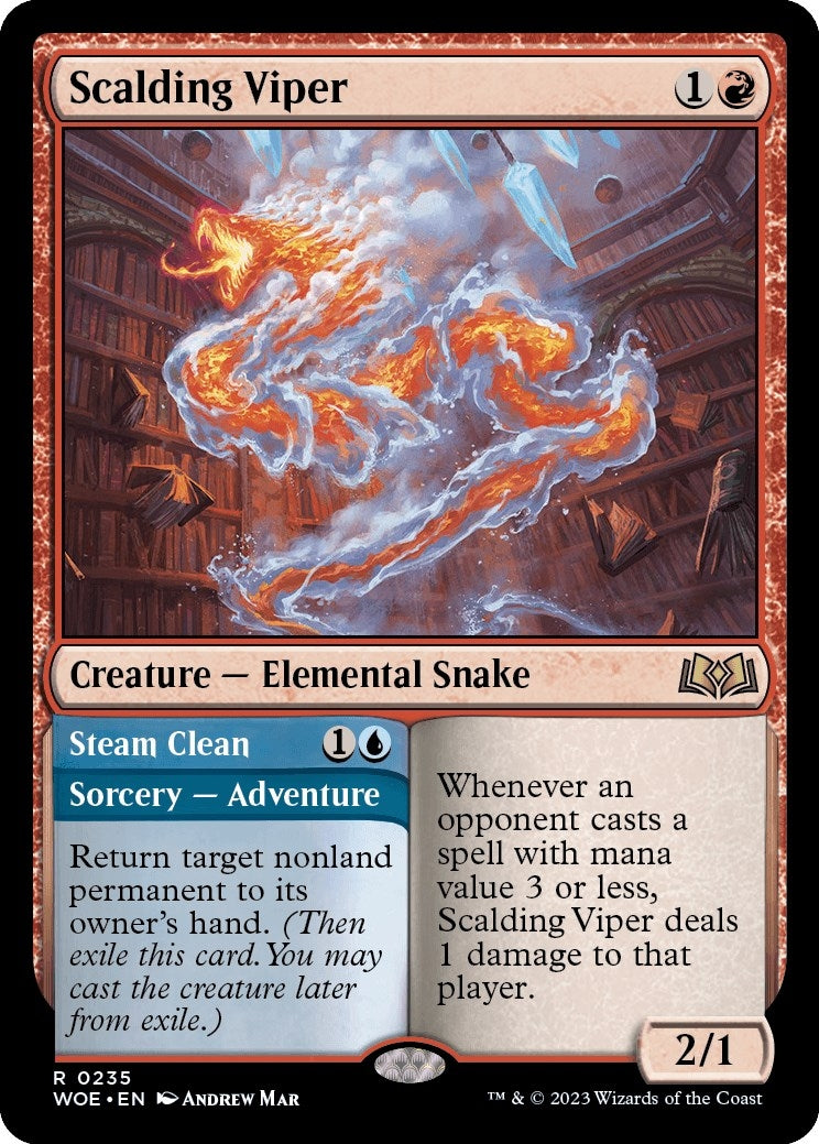 Image for Scalding Viper (Wilds of Eldraine) (235) - Magic: The Gathering