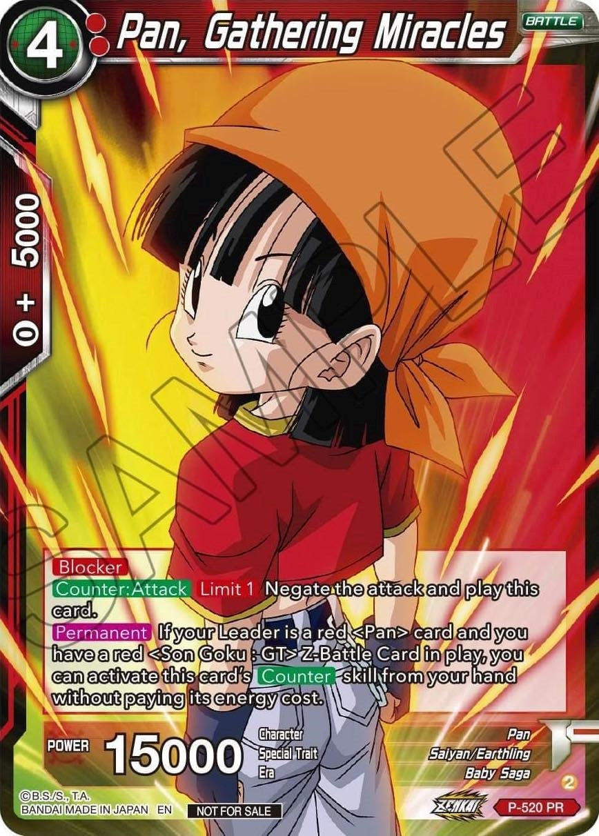 Image for Pan, Gathering Miracles (Zenkai Series Tournament Pack Vol.5) (Tournament Promotion Cards) (P-520) - Dragon Ball Super: Masters