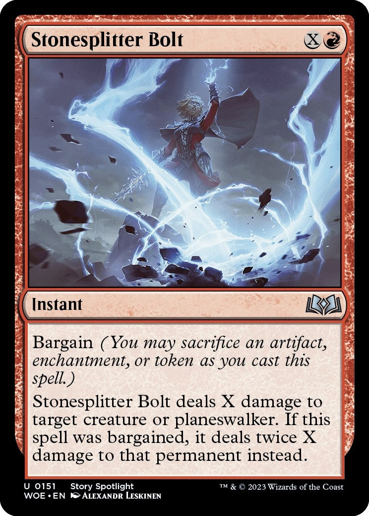 Image for Stonesplitter Bolt (Wilds of Eldraine) (151) - Magic: The Gathering