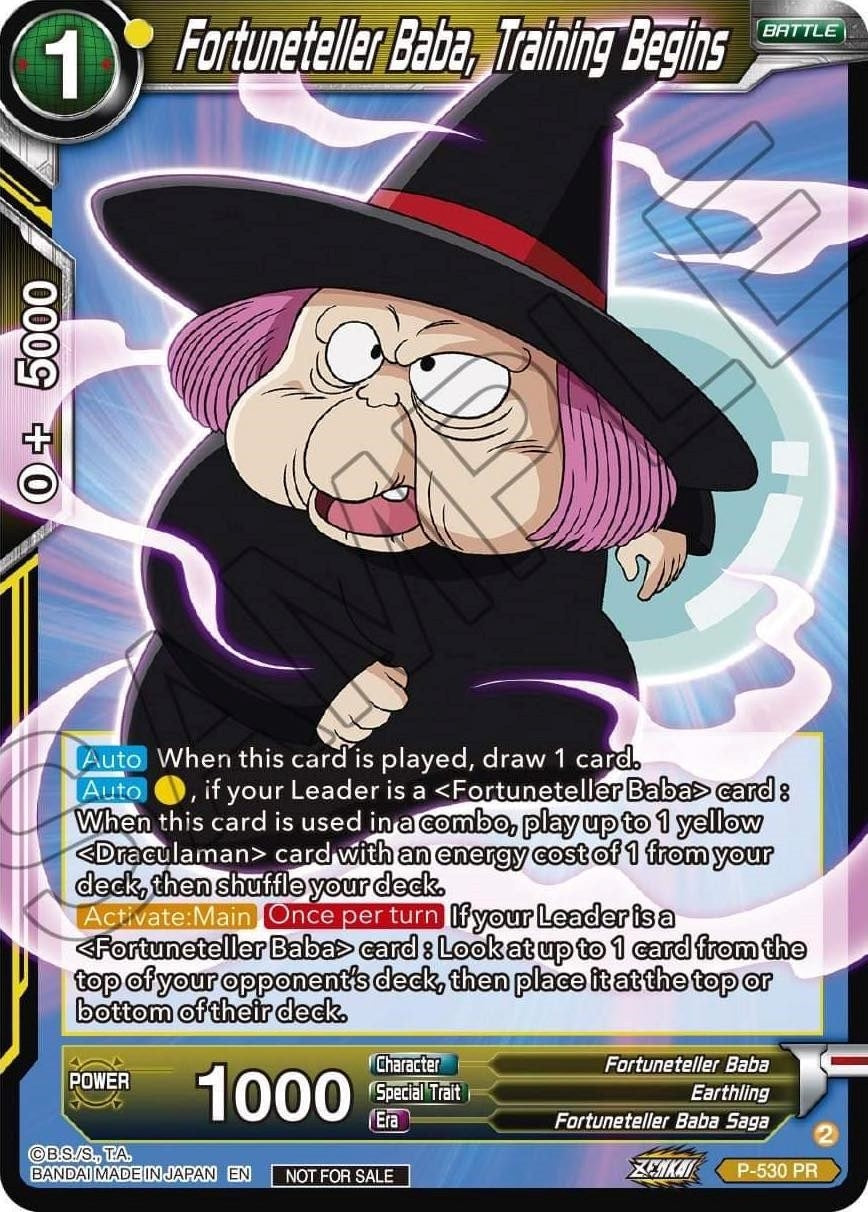 Image for Fortuneteller Baba, Training Begins (Zenkai Series Tournament Pack Vol.5) (Tournament Promotion Cards) (P-530) - Dragon Ball Super: Masters