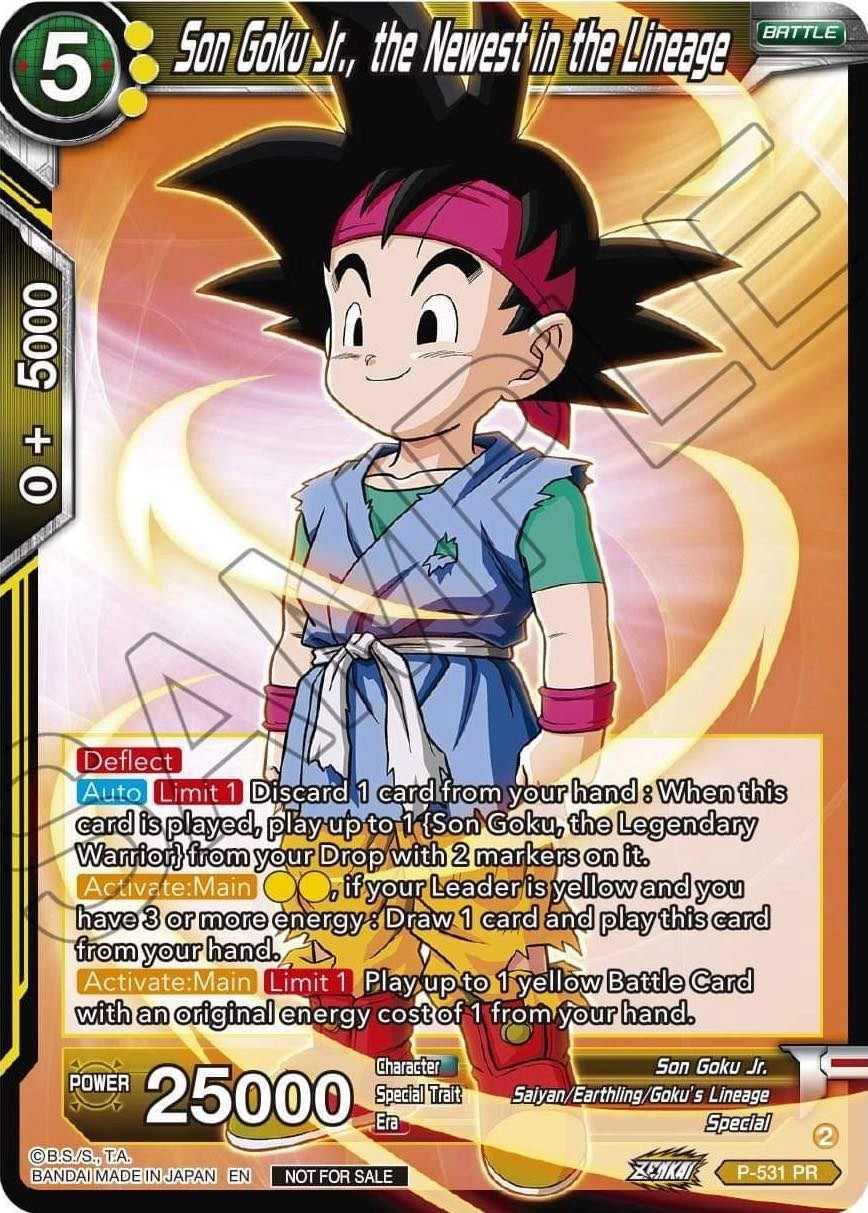 Image for Son Goku Jr., the Newest in the Lineage (Zenkai Series Tournament Pack Vol.5) (Tournament Promotion Cards) (P-531) - Dragon Ball Super: Masters