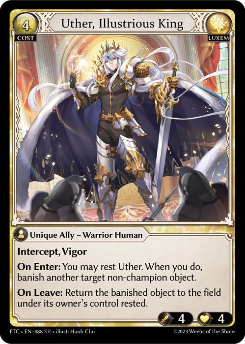 Image for Uther, Illustrious King (Fractured Crown) (088) - Grand Archive TCG