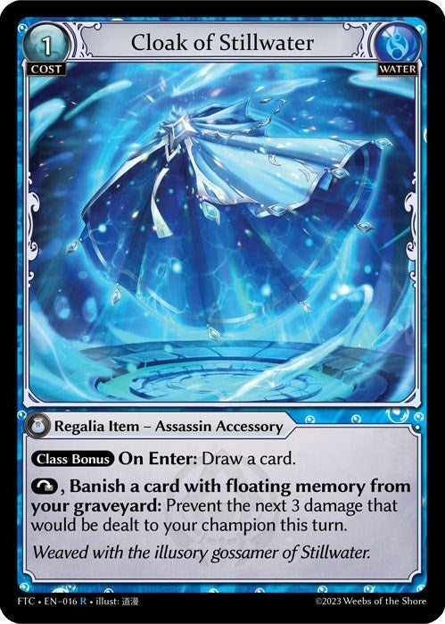 Image for Cloak of Stillwater (Fractured Crown) (016) - Grand Archive TCG