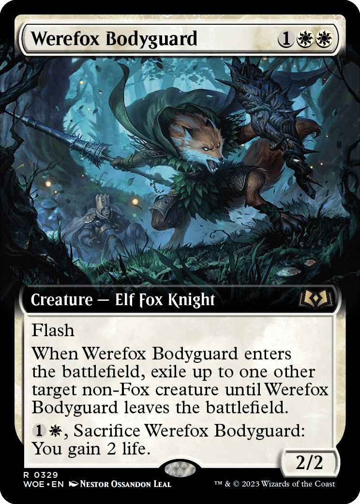 Image for Werefox Bodyguard (Extended Art) (Wilds of Eldraine) (329) - Magic: The Gathering