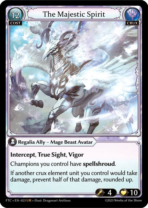 Image for The Majestic Spirit (Fractured Crown) (023) - Grand Archive TCG