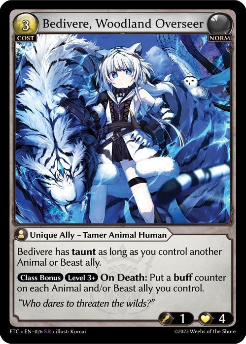 Image for Bedivere, Woodland Overseer (Fractured Crown) (026) - Grand Archive TCG