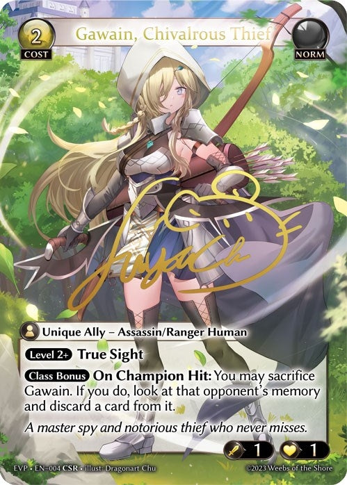 Image for Gawain, Chivalrous Thief (CSR) (Promotional Cards) (004) - Grand Archive TCG