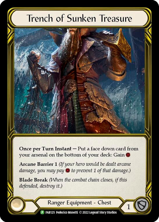Image for Trench of Sunken Treasure (Golden) - FAB125 (Flesh and Blood: Promo Cards) (FAB125) - Flesh and Blood TCG