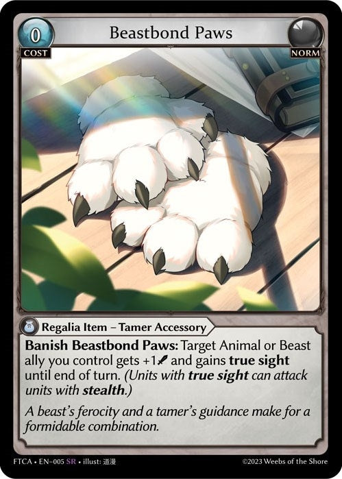 Image for Beastbond Paws (Fractured Crown) (005) - Grand Archive TCG