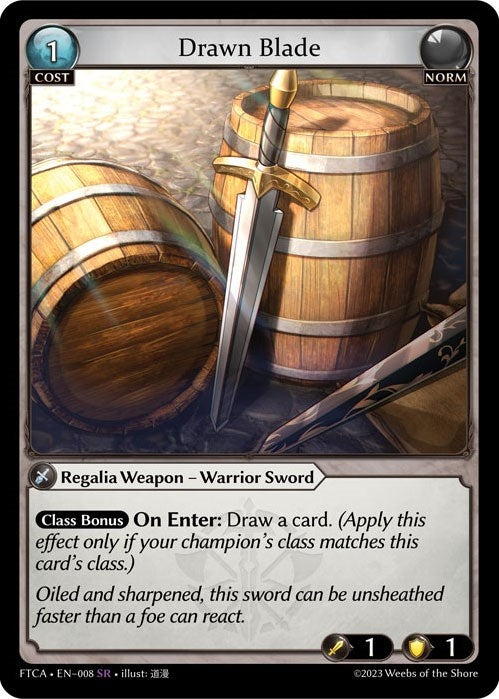 Image for Drawn Blade (Fractured Crown) (008) - Grand Archive TCG