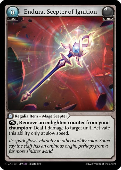 Image for Endura, Scepter of Ignition (Fractured Crown) (009) - Grand Archive TCG
