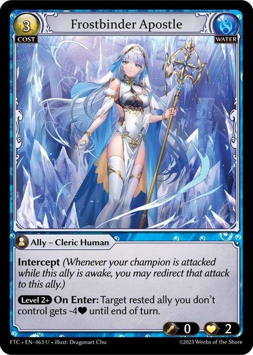 Image for Frostbinder Apostle (Fractured Crown) (063) - Grand Archive TCG