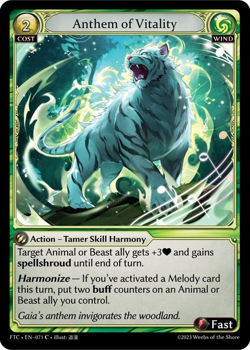 Image for Anthem of Vitality (Fractured Crown) (071) - Grand Archive TCG