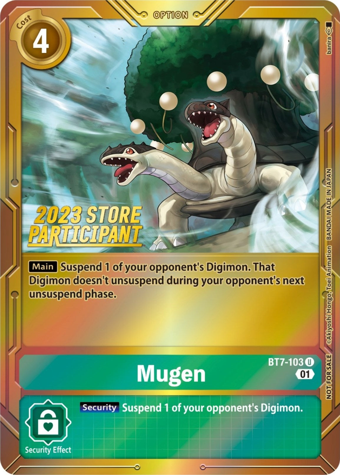 Image for Mugen (2023 Store Participant) (BT07) (BT7-103 U) - Digimon Card Game