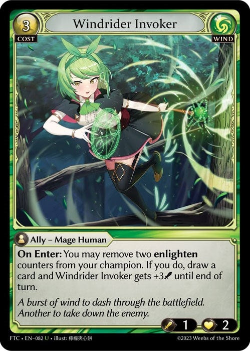 Image for Windrider Invoker (Fractured Crown) (082) - Grand Archive TCG