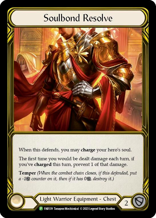 Image for Soulbond Resolve (Golden) - FAB139 (Flesh and Blood: Promo Cards) (FAB139) - Flesh and Blood TCG