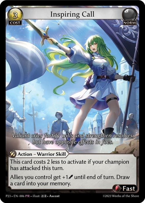 Image for Inspiring Call (Promotional Cards) (006) - Grand Archive TCG