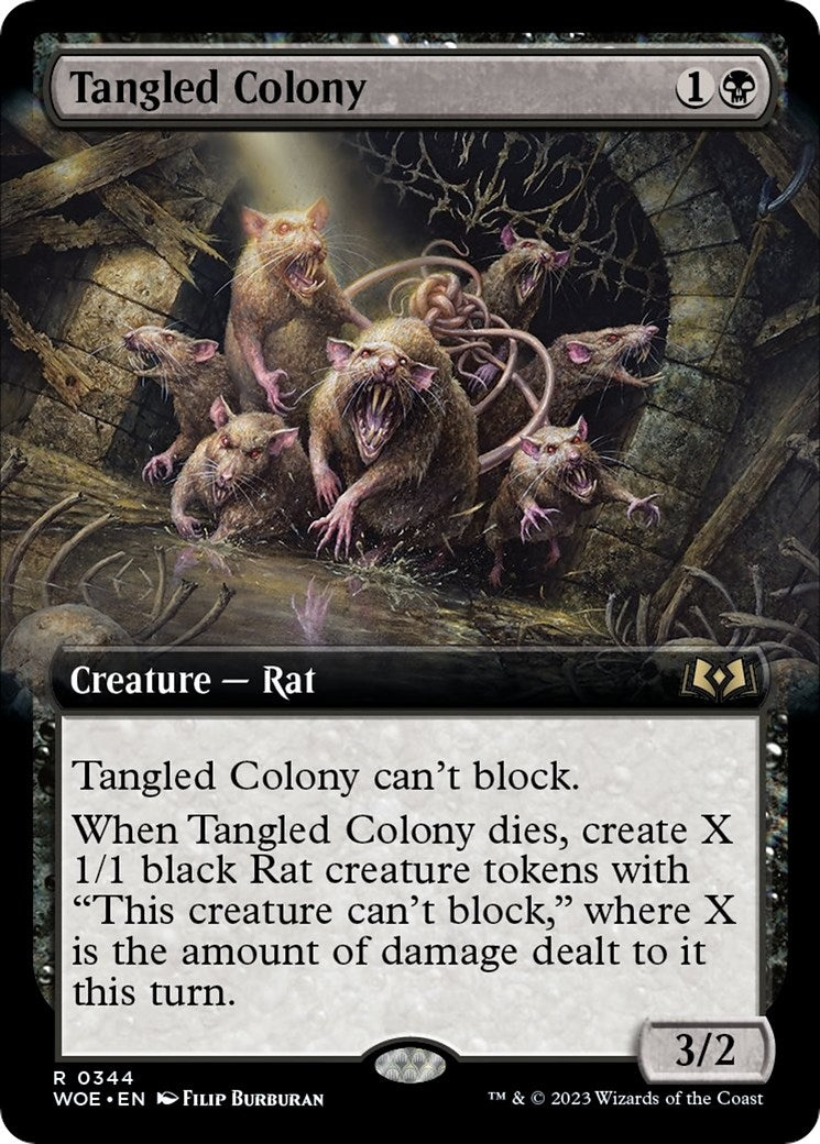 Image for Tangled Colony (Extended Art) (Wilds of Eldraine) (344) - Magic: The Gathering