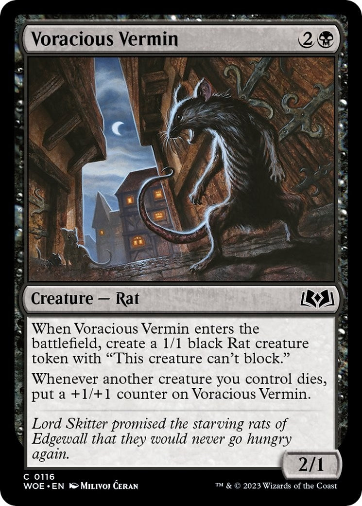 Image for Voracious Vermin (Wilds of Eldraine) (116) - Magic: The Gathering