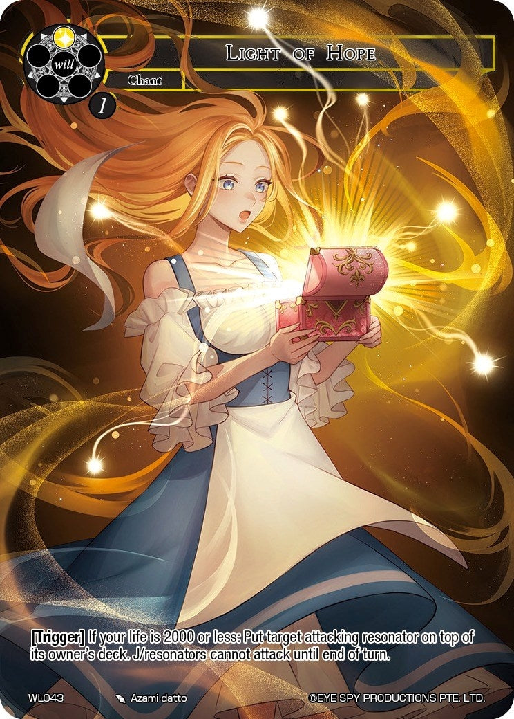 Image for Light of Hope (Promo Cards) (WL043) - Force of Will