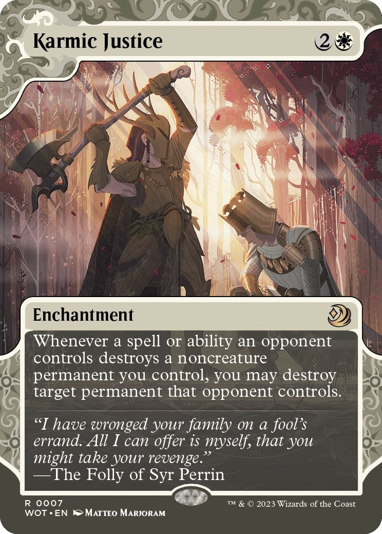 Image for Karmic Justice (Wilds of Eldraine: Enchanting Tales) (7) - Magic: The Gathering