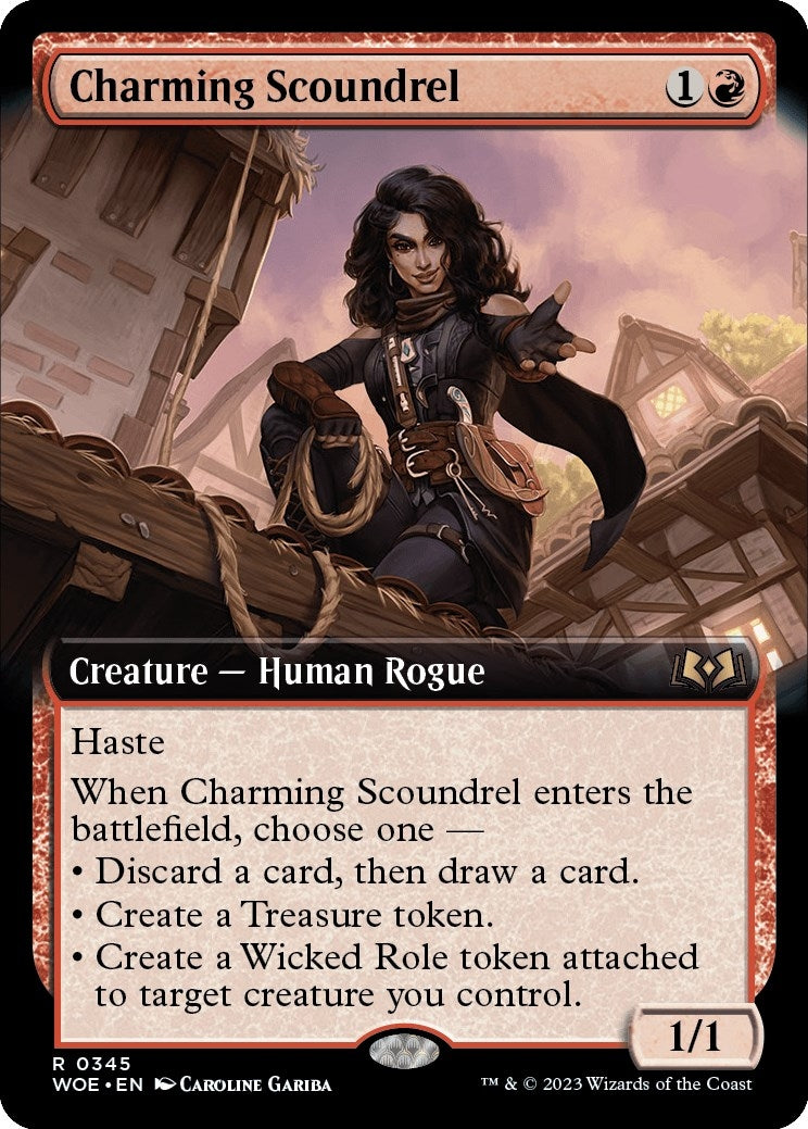 Image for Charming Scoundrel (Extended Art) (Wilds of Eldraine) (345) - Magic: The Gathering