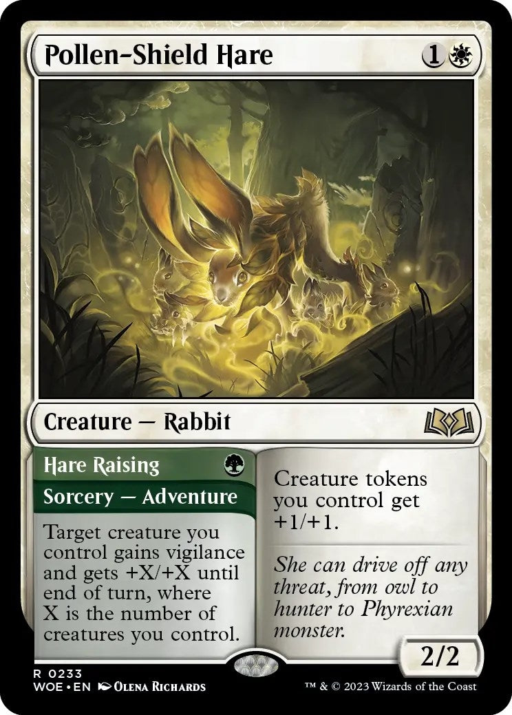 Image for Pollen-Shield Hare (Wilds of Eldraine) (233) - Magic: The Gathering