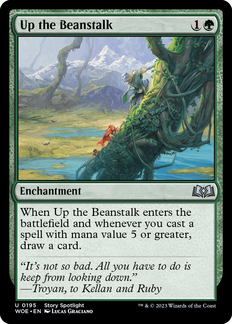 Image for Up the Beanstalk (Wilds of Eldraine) (195) - Magic: The Gathering