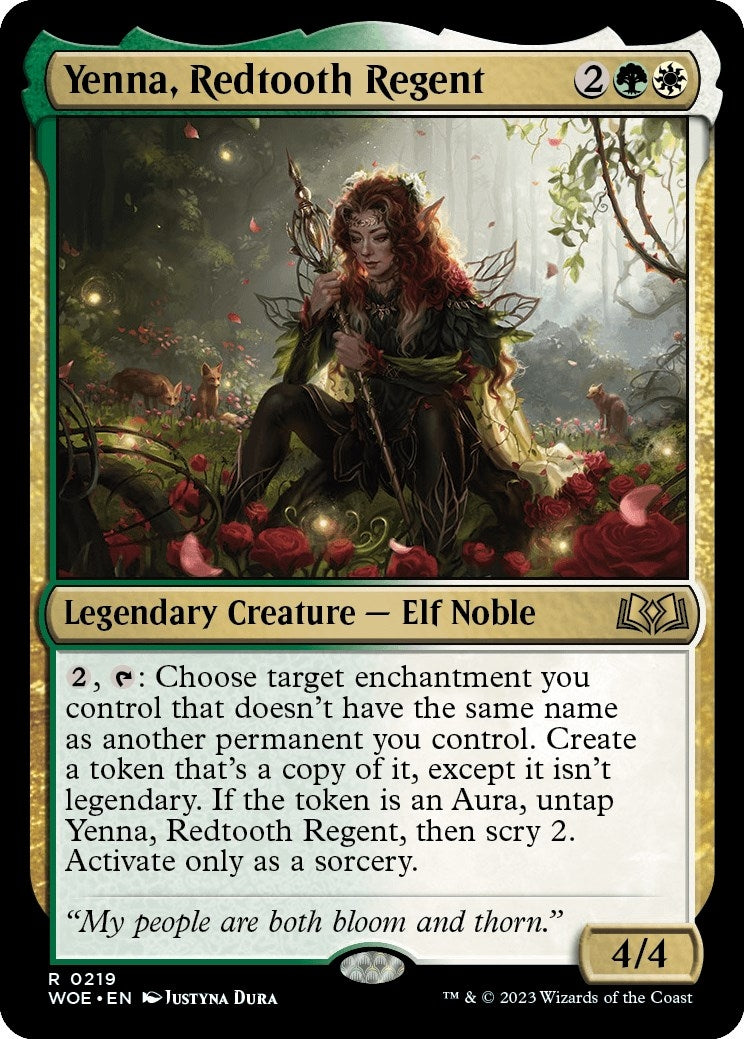 Image for Yenna, Redtooth Regent (Wilds of Eldraine) (219) - Magic: The Gathering