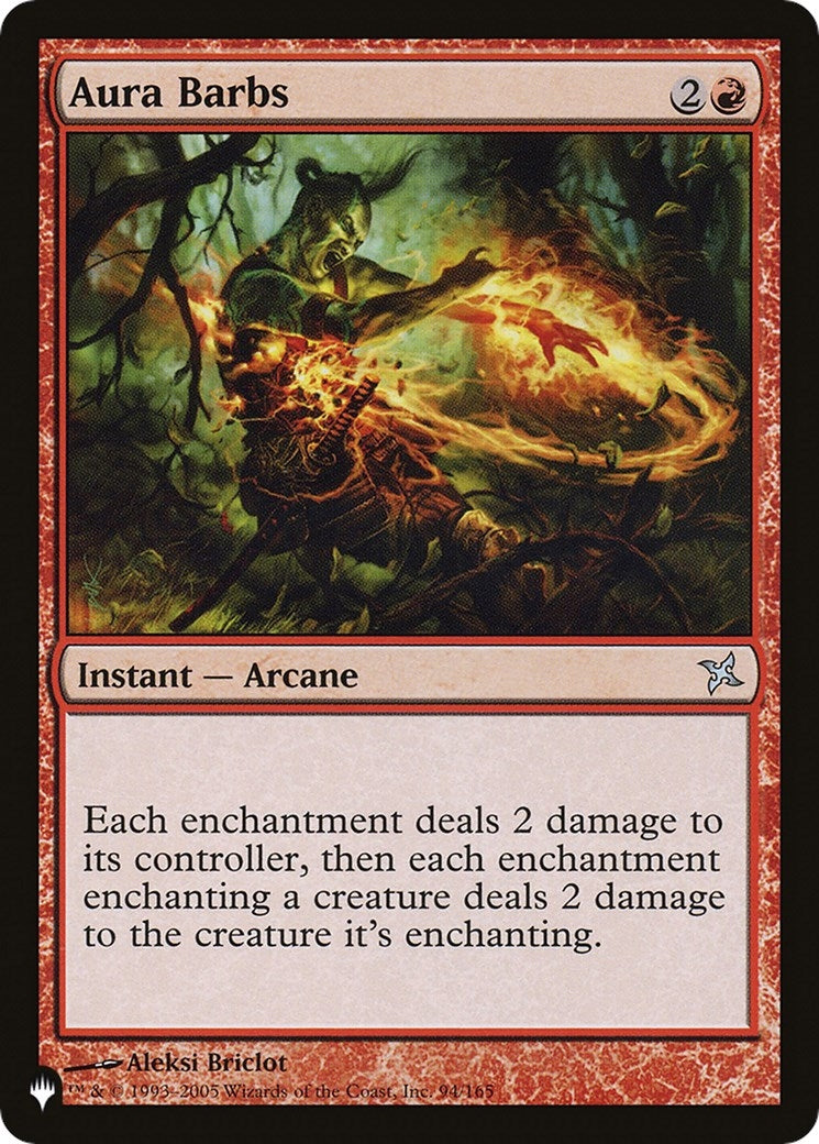 Image for Aura Barbs (The List Reprints) (94/165) - Magic: The Gathering