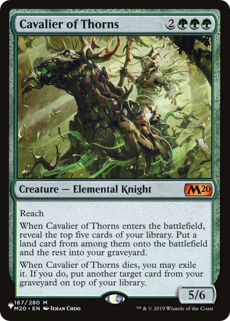 Image for Cavalier of Thorns (The List Reprints) (167/280) - Magic: The Gathering