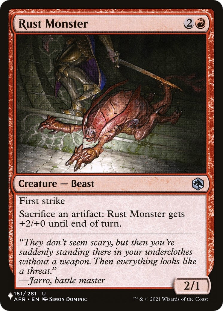 Image for Rust Monster (The List Reprints) (161/281) - Magic: The Gathering