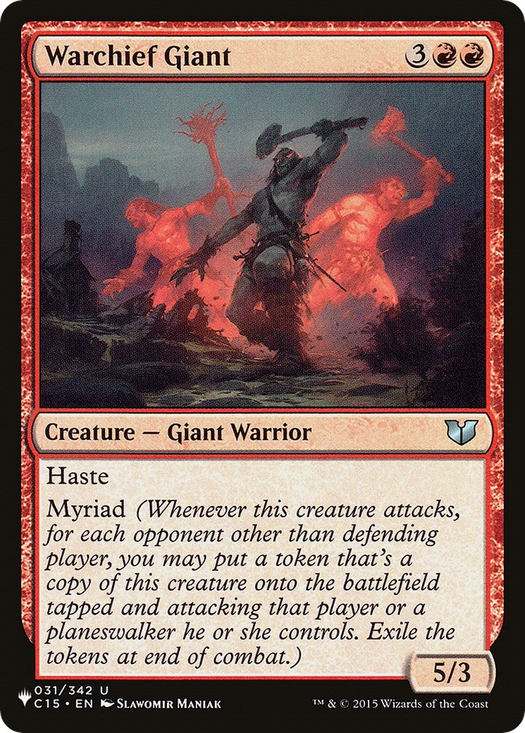 Image for Warchief Giant (The List Reprints) (031/342) - Magic: The Gathering
