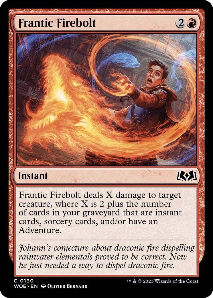 Image for Frantic Firebolt (Wilds of Eldraine) (130) - Magic: The Gathering