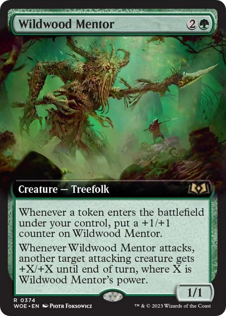 Image for Wildwood Mentor (Extended Art) (Wilds of Eldraine) (374) - Magic: The Gathering