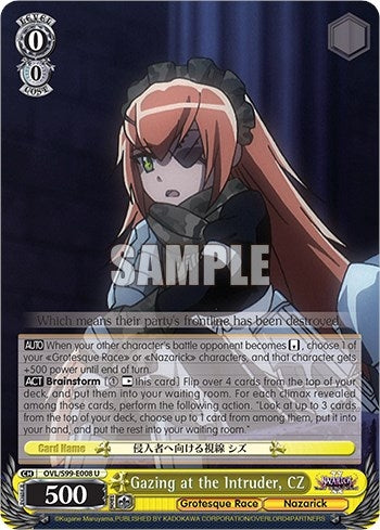 Image for Gazing at the Intruder, CZ (Nazarick: Tomb of the Undead Vol.2) (OVL/S99-E008 U) - Weiss Schwarz