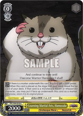 Image for Learning Martial Arts, Hamusuke (Nazarick: Tomb of the Undead Vol.2) (OVL/S99-E018 C) - Weiss Schwarz