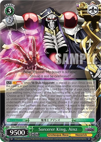 Image for Sorcerer King, Ainz (Nazarick: Tomb of the Undead Vol.2) (OVL/S99-E028 RR) - Weiss Schwarz