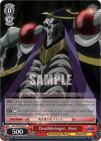 Image for Deathbringer, Ainz (Nazarick: Tomb of the Undead Vol.2) (OVL/S99-E055 R) - Weiss Schwarz
