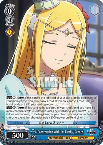 Image for A Conversation With the Family, Renner (Nazarick: Tomb of the Undead Vol.2) (OVL/S99-E088 C) - Weiss Schwarz