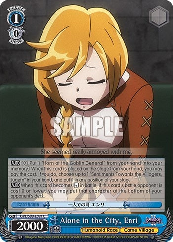 Image for Alone in the City, Enri (Nazarick: Tomb of the Undead Vol.2) (OVL/S99-E091 C) - Weiss Schwarz