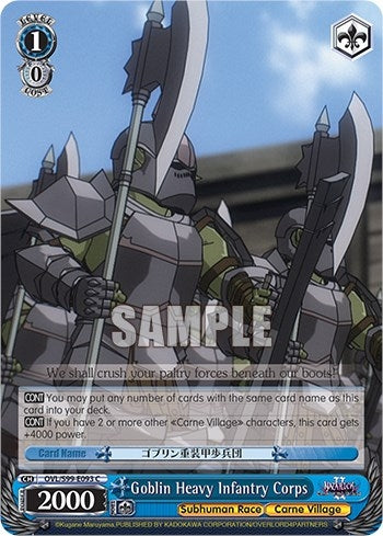 Image for Goblin Heavy Infantry Corps (Nazarick: Tomb of the Undead Vol.2) (OVL/S99-E093 C) - Weiss Schwarz