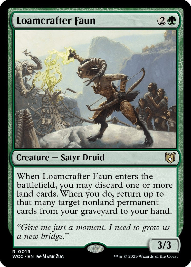 Image for Loamcrafter Faun (Commander: Wilds of Eldraine) (19) - Magic: The Gathering