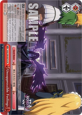 Image for Unsuppressible Feelings (Nazarick: Tomb of the Undead Vol.2) (OVL/S99-E073 CR) - Weiss Schwarz