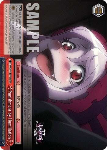 Image for Punishment by Humiliation (RRR) (Nazarick: Tomb of the Undead Vol.2) (OVL/S99-E074R RRR) - Weiss Schwarz