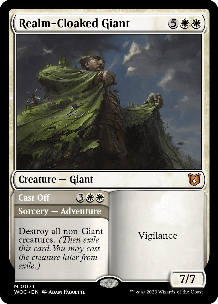 Image for Realm-Cloaked Giant (Commander: Wilds of Eldraine) (71) - Magic: The Gathering