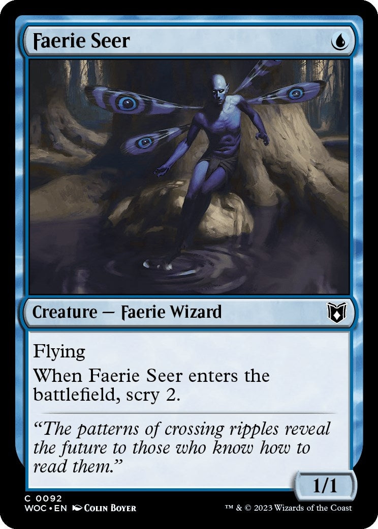 Image for Faerie Seer (Commander: Wilds of Eldraine) (92) - Magic: The Gathering
