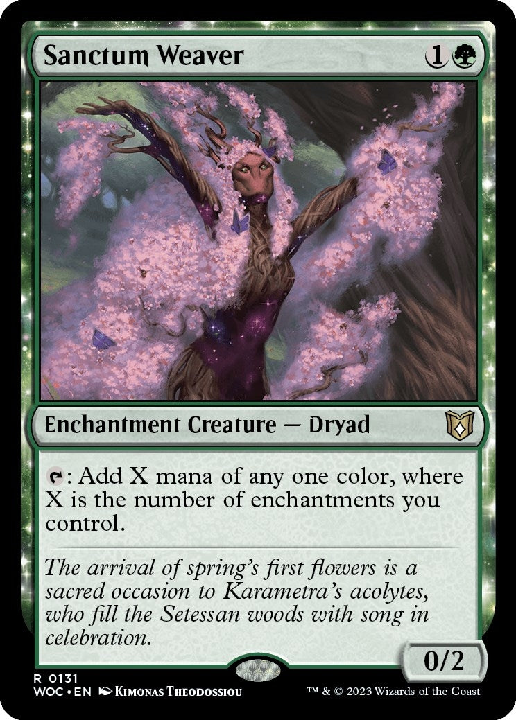 Image for Sanctum Weaver (Commander: Wilds of Eldraine) (131) - Magic: The Gathering
